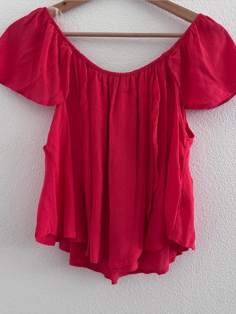 Living Doll Flowy Coral Blouse - Picture 5 of 6